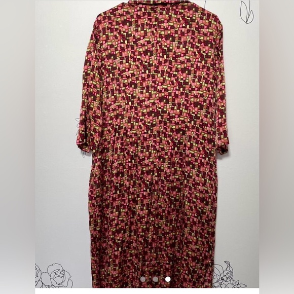 Chic Geometric Pattern Dress - Picture 2 of 4